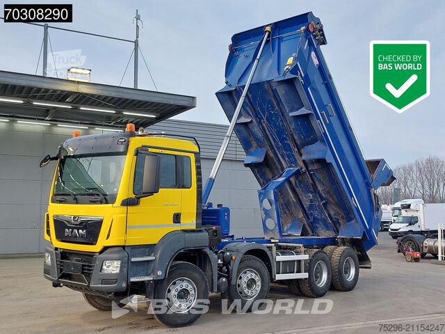 Camion de gunoi MAN TGS 35.430 8X4 15m3 CIF Bennes tipper Steel Sus...