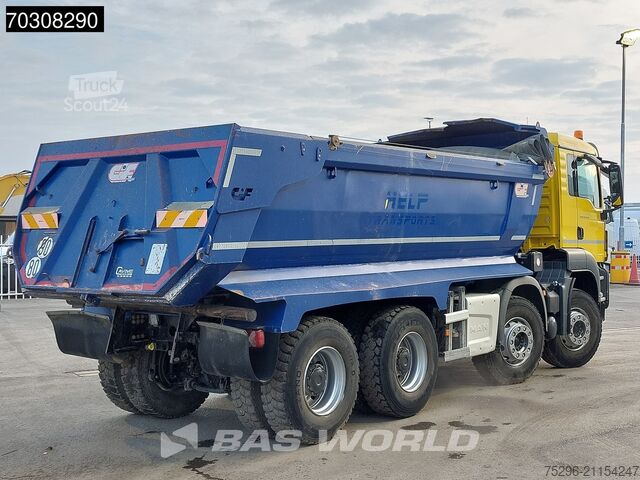 Camion de gunoi MAN TGS 35.430 8X4 15m3 CIF Bennes tipper Steel Sus...