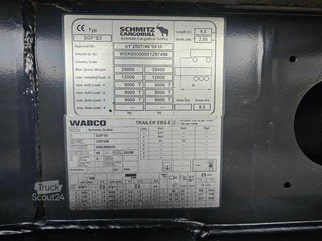 Semi-remorque benne SCHMITZ CARGOBULL SGF*S3 Stahlrundmulde