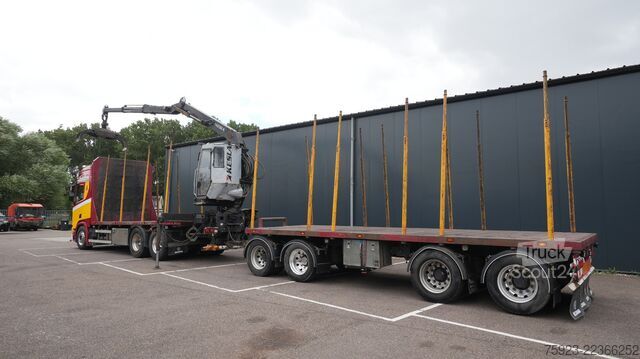 Kranwagen Scania R 580 V8 6X4 LOGTRANSPORT COMBI WITH KESLA 2112...