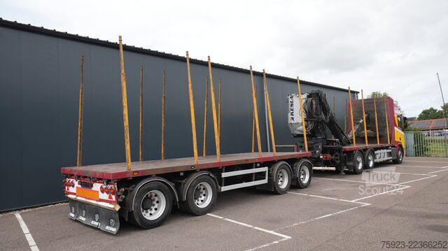 Kranwagen Scania R 580 V8 6X4 LOGTRANSPORT COMBI WITH KESLA 2112...
