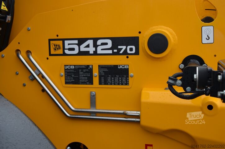  JCB 542-70 AGRI SUPER 2024r / ŁYŻKA 3m i i WIDŁY / 783mth! / TORQUE LOCK 4 /