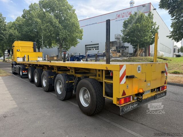 Plattform Auflieger Goldhofer SPZ-DL5-55/80 A - teleskopierbar 7,25 m