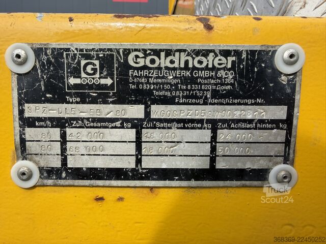 Plattform Auflieger Goldhofer SPZ-DL5-55/80 A - teleskopierbar 7,25 m
