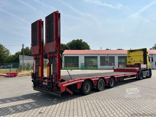 Semiremorcă cu platformă joasă FAYMONVILLE F-S43-1ABA / hydr. Hubbed / Funk / Seilwinde