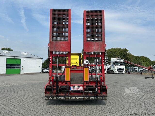 Semiremorcă cu platformă joasă FAYMONVILLE F-S43-1ABA / hydr. Hubbed / Funk / Seilwinde