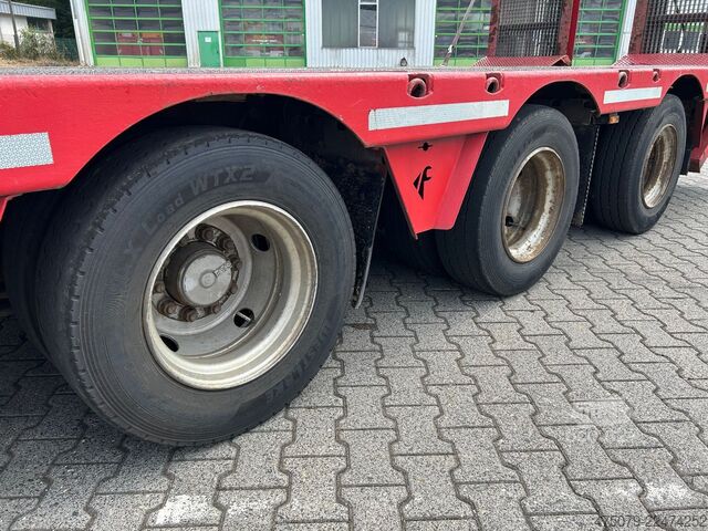 Semiremorcă cu platformă joasă FAYMONVILLE F-S43-1ABA / hydr. Hubbed / Funk / Seilwinde