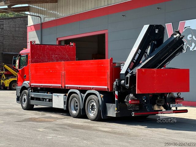 Camion cu platformă MAN TGS 26.430 6x2LL Baustoffp./ HIAB 228 Lenk/Lift