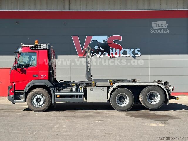 Autocamion cu cârlig pentru containere VOLVO FMX 460 6x4 BL MEILLER RS 21 AK TAAXLIFT TANDEM