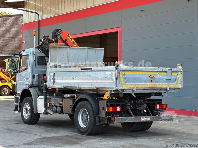 Autocamion basculant tridirecțional MERCEDES-BENZ Axor 1833 K MEILLER & PALFINGER PK18002 LK 13m.