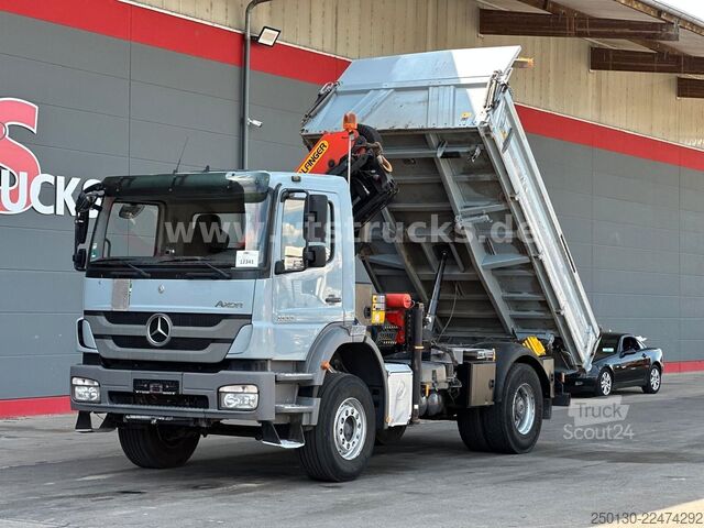 Autocamion basculant tridirecțional MERCEDES-BENZ Axor 1833 K MEILLER & PALFINGER PK18002 LK 13m.