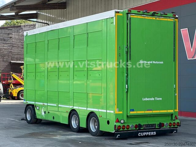 Remorcă pentru transport cai  Cuppers LVA 09-16 AL 3-Stock Viehanhänger,