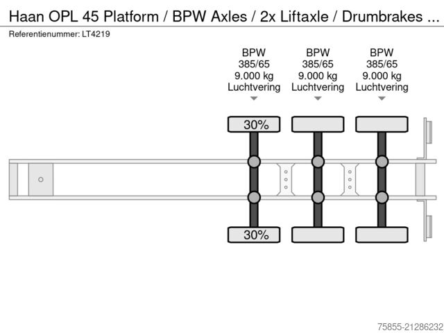 Zwiastun platformy Haan OPL 45 Platform / BPW Axles / 2x Liftaxle / Dru...