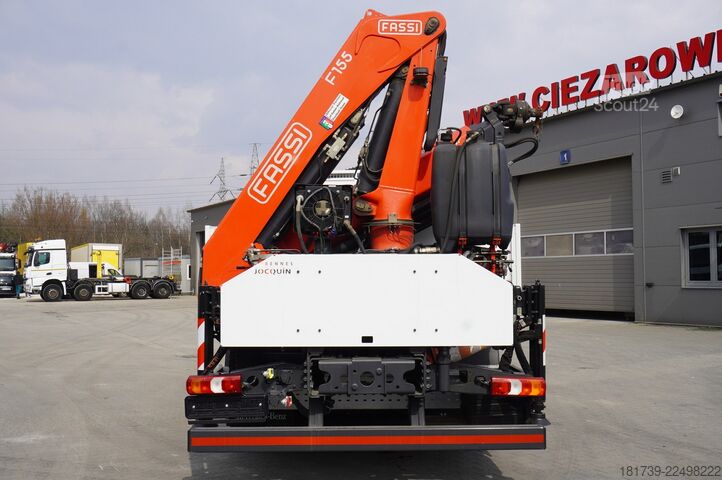 Plattform mit Kran Mercedes-Benz Arocs 2633 flatbed truck / Crane FASSI