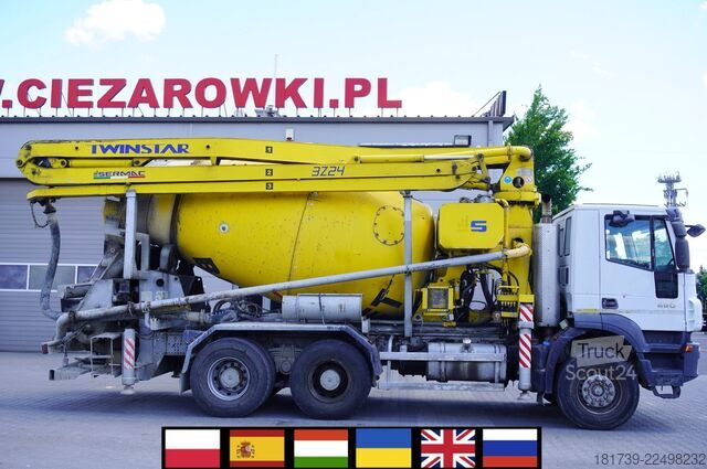 Betongpumpe Iveco Trakker 450 6x4 / Sermac Twinstar 3Z24