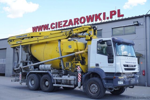 Betongpumpe Iveco Trakker 450 6x4 / Sermac Twinstar 3Z24