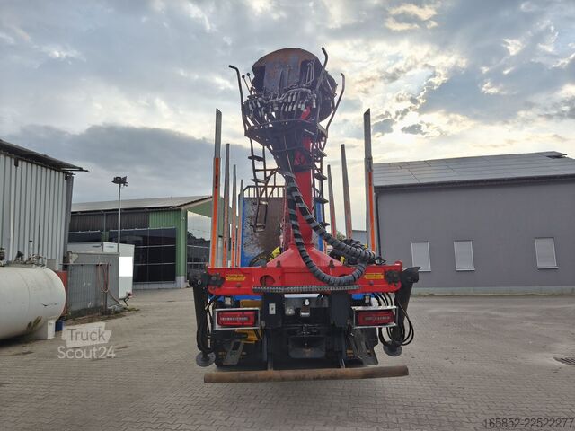 Veículo de madeira MAN TGX 26.500 Holz-LKW TÜV NEU Holztransporter m P...