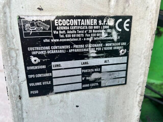 Kontejner s kavljem  CONTAINER SCARRABILE USATO CON TETTO E GRU