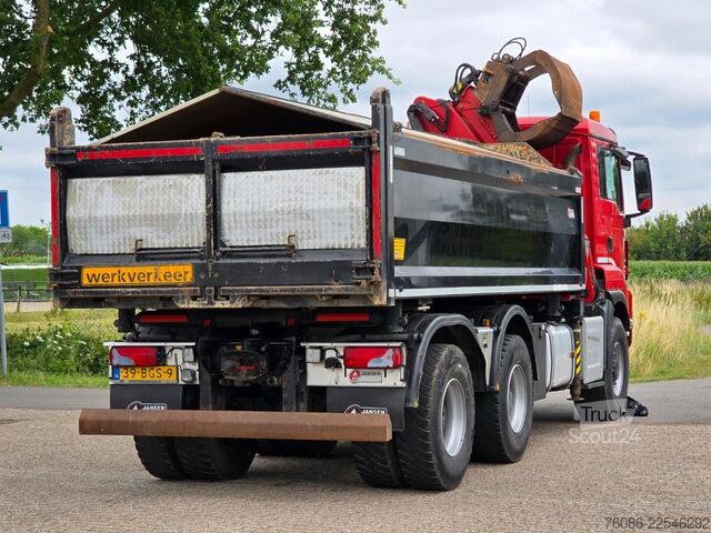 قلابة مع رافعة MAN TGS 33.400 6X6 BH WVT WS Z-kraan/KIPPER!! EURO 6!!