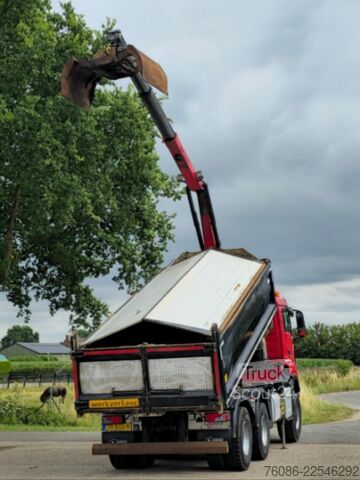 قلابة مع رافعة MAN TGS 33.400 6X6 BH WVT WS Z-kraan/KIPPER!! EURO 6!!