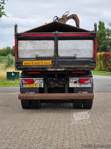 قلابة مع رافعة MAN TGS 33.400 6X6 BH WVT WS Z-kraan/KIPPER!! EURO 6!!
