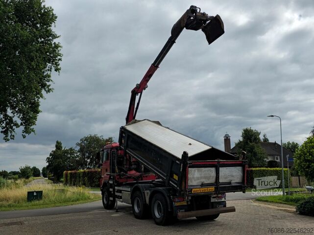 قلابة مع رافعة MAN TGS 33.400 6X6 BH WVT WS Z-kraan/KIPPER!! EURO 6!!