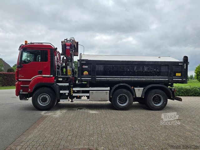 قلابة مع رافعة MAN TGS 33.400 6X6 BH WVT WS Z-kraan/KIPPER!! EURO 6!!