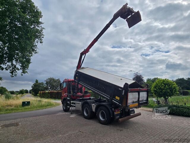 Tippbil med kran MAN TGS 33.400 6X6 BH WVT WS Z-kraan/KIPPER!! EURO 6!!