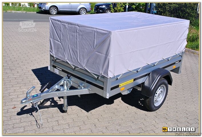 Avtomobilska prikolica BRENDERUP 1205SUB750 Garden mit Gitter und Plane