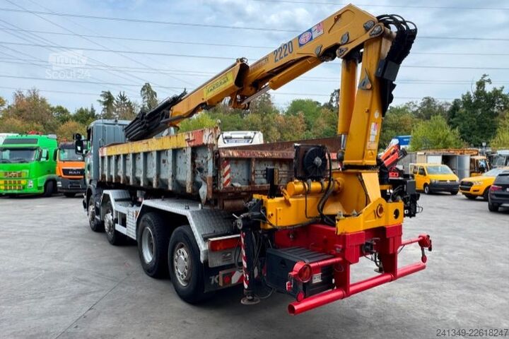 Camion benne à bras amovible SCANIA R440 8x2 Hiab 20T & Kran abnehmbar HMF 2220-7