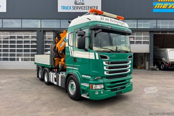 Grue montée sur camion SCANIA R520 V8 6x2 Effer 370 Flyjib & Seilwinde