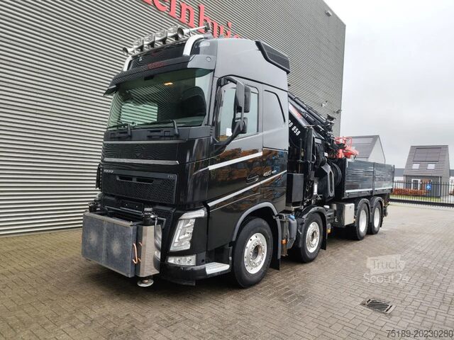 Kranbil Volvo FH 460 8x4 Hiab X-Hipro 858 E-8 Basket!