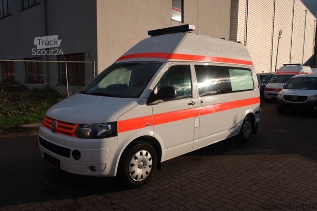 Brandbil VOLKSWAGEN T5 Transporter Hochdach lang/KTW/Klima/FN: A91