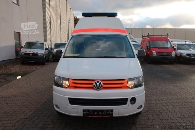 Brandbil VOLKSWAGEN T5 Transporter Hochdach lang/KTW/Klima/FN: A91