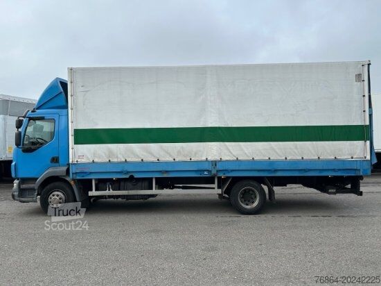 Camion cu platformă și prelată DAF LF 55.250 PLANE MIT LBW, MANUAL, E5