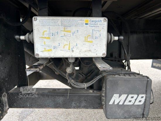 Camion cu platformă și prelată DAF LF 55.250 PLANE MIT LBW, MANUAL, E5
