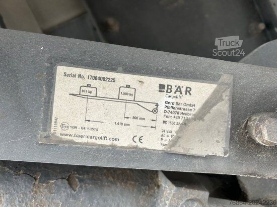 Camion cu platformă și prelată DAF LF 260 16 TONNER PLANE MIT LBW, MANUELL, E6,