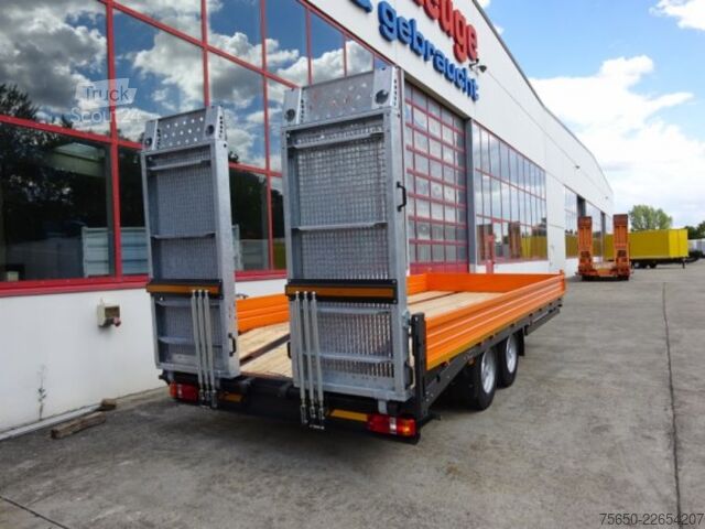 Remolque de plataforma baja Möslein TTT 11-6,2 BR Orange  Tandemtieflader mit breiten RampenNeufahrzeug