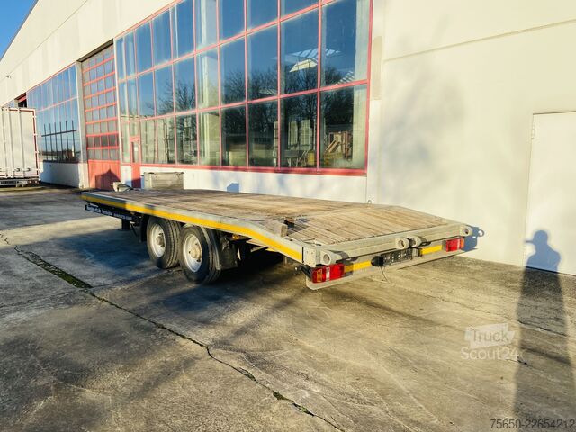 Remolque de plataforma baja Möslein TTS 11 Schwebheim  Tandemtieflader