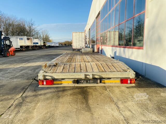 Remolque de plataforma baja Möslein TTS 11 Schwebheim  Tandemtieflader