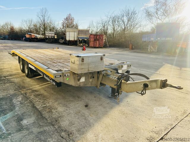 Remolque de plataforma baja Möslein TTS 11 Schwebheim  Tandemtieflader