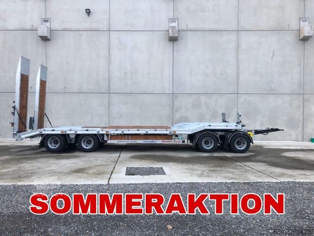Tieflader Anhänger Möslein T 4 VB H1  neuer 4 Achs Tieflader hydraulischen Rampen