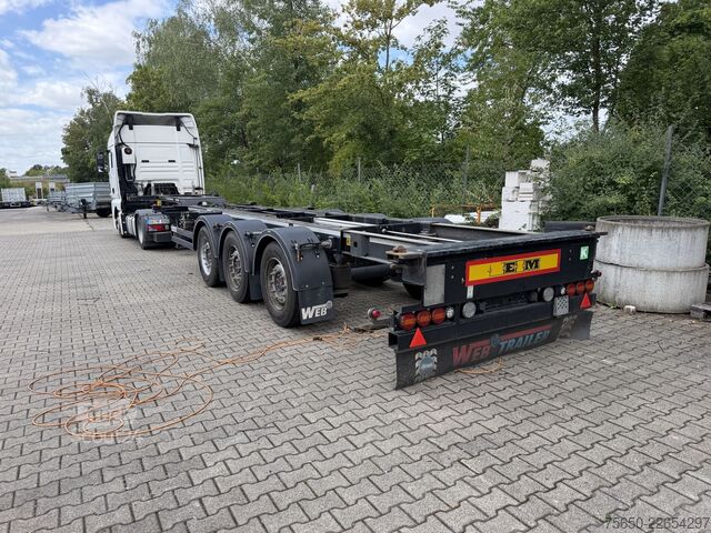 Ladskifteanhænger web trailer LPRS 24  3 Achs Container- Chassis incl. Generator TranscoolWenig Benutzt