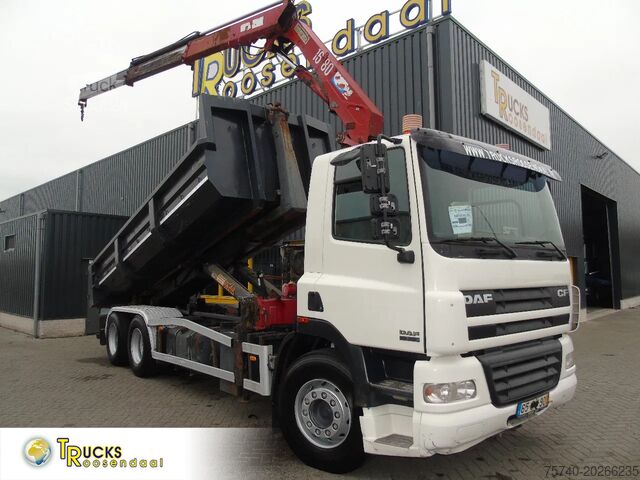 Crane truck DAF CF 85.380 + MANUAL + HMF 1680 + HYVA