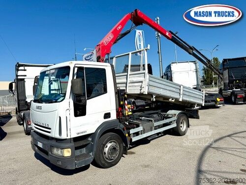 Třístranný sklápěč Iveco Eurocargo 120E24 gru FASSI F80A.24