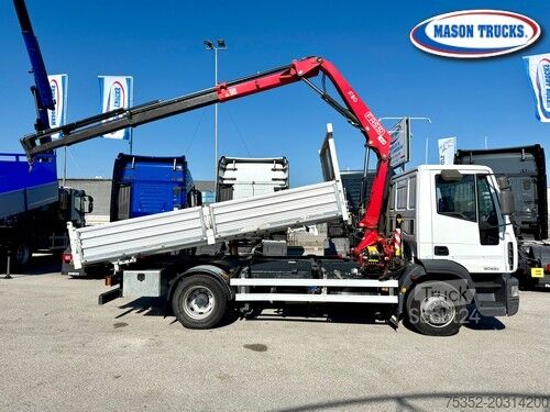 Třístranný sklápěč Iveco Eurocargo 120E24 gru FASSI F80A.24