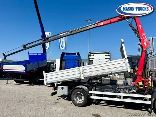 Třístranný sklápěč Iveco Eurocargo 120E24 gru FASSI F80A.24