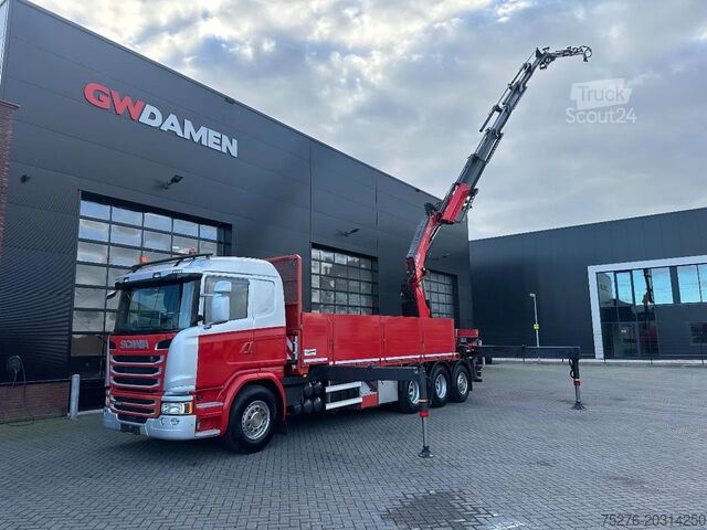 Jeřábové vozidlo Scania G490 8x4 Tridem + Fassi F820 RA + Fly jib Euro 6