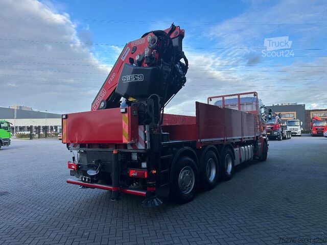 Ciężarówka z dźwigiem Scania G490 8x4 Tridem + Fassi F820 RA + Fly jib Euro 6