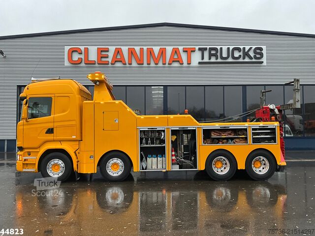 Όχημα ανάκτησης Scania R730 V8 8x4 Euro 6 Retarder Recovery truck Just...